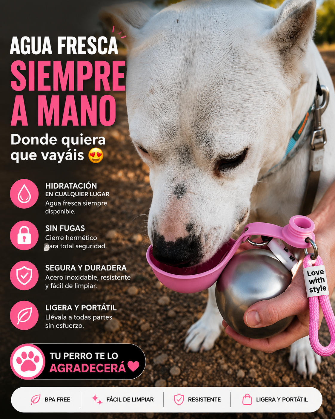 PawPuppy ™ - Botella Portátil Para Perros